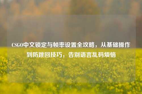CSGO中文锁定与帧率设置全攻略，从基础操作到防跳回技巧，告别语言乱码烦恼