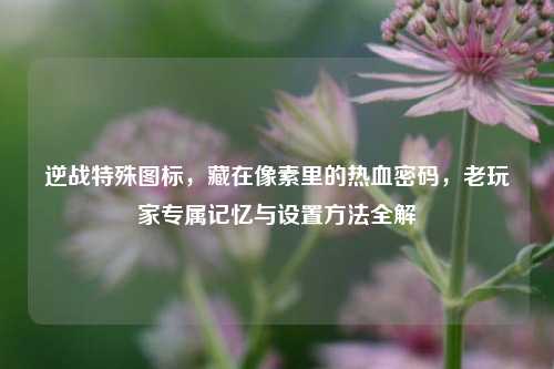 逆战特殊图标，藏在像素里的热血密码，老玩家专属记忆与设置方法全解