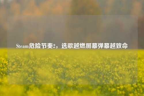 Steam危险节奏2,选歌越燃屏幕弹幕越致命
