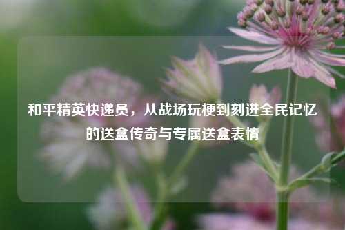 和平精英快递员,从战场玩梗到刻进全民记忆的送盒传奇与专属送盒表情