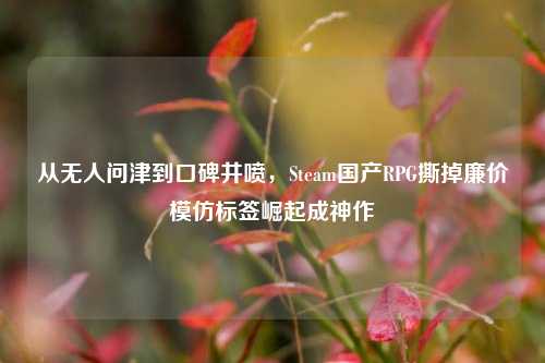 从无人问津到口碑井喷,Steam国产RPG撕掉廉价模仿标签崛起成神作