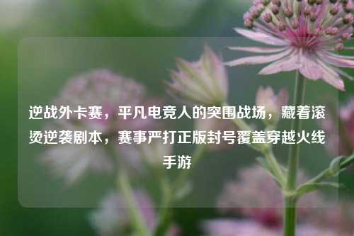 逆战外卡赛,平凡电竞人的突围战场,藏着滚烫逆袭剧本,赛事严打正版封号覆盖穿越火线手游